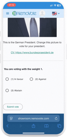 Voting supported by every language you will need